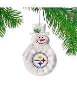 Pittsburgh Steelers NFL Snowman Cake Decor Ornament Shatter Free Acrylic... - £10.26 GBP