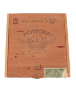 Monte Cruz Wood Cigar Box Empty 21 Club Dunhill Held 5 Cigars 781 Canary... - €120,16 EUR