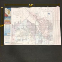AAA Street Guide Map San Bernardino Redlands Highlands Area Year 1997 - £19.98 GBP
