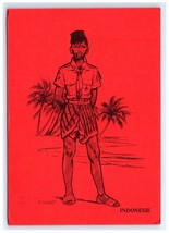 Vintage Indonesian Scout Illustration Artist Pierre Joubert Postcard - $5.95