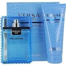 Versace Man Eau Fraiche Cologne 3.3 Oz Eau De Toilette Spray 2 Pcs Gift Set image 4
