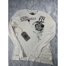 Pollution White Y2K Thermal Long Sleeve Shirt~New with Tags M, XL~ - $15.84