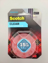 3M Scotch Mounting Tape Clear Double Sided 410S 1 x 60 Invisible Hold 1 Roll - £6.28 GBP