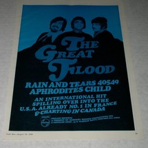 Aphrodites Child Cash Box Magazine Photo Ad Vintage 1968 Rain And Tears ... - $24.99