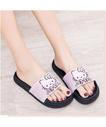 Hello Kitty Women&#39;s Sandals Open Toe Comfortable Flip Flops Slippers Bea... - £21.19 GBP