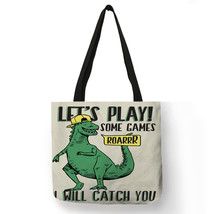 Trendy Cute Dinosaur Series Daily Outdoor School Shoulder Bags Large Portable Re - £13.64 GBP