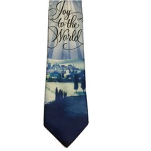 Christmas Necktie Holiday Traditions Polyester Men&#39;s Designer Joy To The World - $16.07