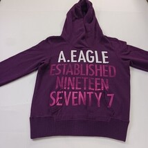American Eagle Outfiters Women's Purple Hoodie Pullover Sweatshirt Size Medium image 11