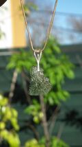 Moldavite pendant sterling silver   Certified moldavite - $73.42 - $103.31