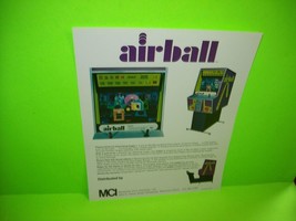 Airball Arcade Game Flyer Original Nos 1972 Unique Non Video Retro Promo Artwork - £17.39 GBP