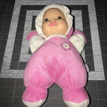 Goldberger Toy Baby&#39;s First Doll Minky So Soft Rattle Plush Lovey Pink Soft 12” - $6.89