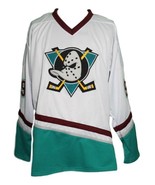 Any Name Number Mighty Ducks Custom Retro Hockey Jersey Banks White Any ... - £40.08 GBP+