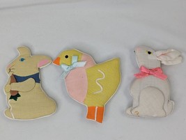 Fridge Magnet Cloth Easter Rabbit Chick Lot Bunny - $8.95