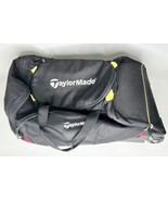 TaylorMade Golf Rolling Wheeled Duffle Travel Luggage Bag Black approx 2... - £50.59 GBP