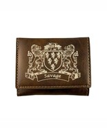 Savage Irish Coat of Arms Rustic Leather Wallet - $474.03 MXN