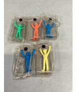 5 - Vintage Ultraman Kaiju Keshi Eraser Rubber Mini Action Figure Pins- ... - $20.29 CAD