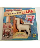  Paint Your Own LLama Painting Party Kit &amp; Book W/Blank Llama Sculpture ... - $14.55