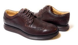New Cole Haan Men&#39;s Lunargrand Long Wing Tip Derby Oxford Leather Shoes ... - $128.69