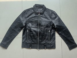 JOHN VARVATOS Marley Zip-front Leather Jacket $735 FREE GLOBAL SHIPPING ... - $296.01