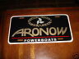 Aronow  Powerboats License Plate NEW - $22.50