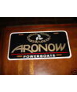Aronow  Powerboats License Plate NEW - $30.85 CAD
