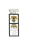 Apr 18 1990 St Louis Cardinals @ Pittsburgh Pirates Ticket Barry Bonds Bonilla - £15.50 GBP