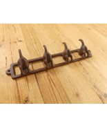 4 Cast Iron Dog Butt Tail Hooks Pet Leash Coat Hat Hook Rack *HOLE IN CA... - $28.99