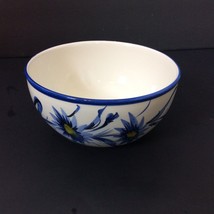 Pintado a Mas Portugal Floral Handpainted Ceramic Bowl Spria de Estreal AS IS - £14.18 GBP