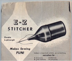 E-Z Stitcher Sewing Manual 1950&#39;s - £11.67 GBP