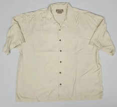 Pusser&#39;s Island Reserve 100% Silk Beige Hawaiian Shirt - Size XXL - £11.40 GBP