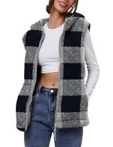 TFSDOD Womens Fuzzy Sherpa Fleece Vest Cozy Sleeveless Sweater Size M - $196.40 MXN TFSDOD Womens Fuzzy Sherpa Fleece Vest Cozy Sleeveless Sweater Size M - $196.40 MXN