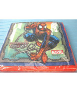 Marvel Spider-Man Beverage Cocktail Party Napkins 16 Count 2PLY Blue Red - £7.63 GBP