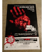HOUSE ON HAUNTED HILL - MOVIE POSTER WITH TAYE DIGGS &amp; ALI LARTER - SWEE... - £15.73 GBP