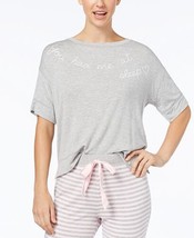 Jenni by Jennifer Moore Womens Graphic Print Pajama T-Shirt Small Striped Heart - £17.09 GBP