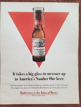 Budwieser King of Beers Vintage 1960s Magazine Ad - $16.83