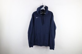 Vintage Y2K Nike Mens L Faded Travis Scott Mini Swoosh Hoodie Sweatshirt Blue - £45.91 GBP