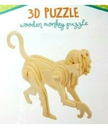 3D WOODEN MONKEY PUZZLE Easy Assemble Toysmith  Age 6+ - £3.08 GBP