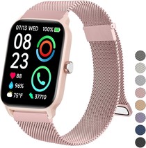 Metal Bands Compatible with IDW13 IDW16 IDW19 Smartwatch Bands 22mm Stai... - £18.18 GBP