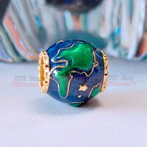 2023 Summer Release 14K Gold Plating Moments Planet Earth Charm with Enamel  - £14.22 GBP