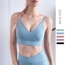 Breathable sports bra women, Womens Bra, Workout bras for women - L, Blue - £24.72 GBP
