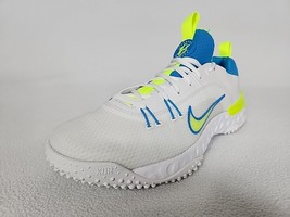 Nike Alpha Huarache 9 Elite Lacrosse Turf Shoes Size 8 Men&#39;s White FV614... - $63.99