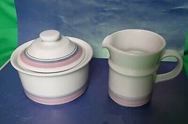 Vintage Scandinavian Pottery Norway Porcelain Figgjo Gourmet Sugar Bowl Creamer - £35.72 GBP