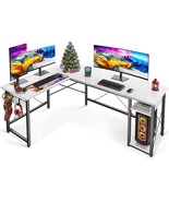 Coleshome L Shaped Computer Desk 66&quot; With Storage Shelves, Corner Gaming... - £152.81 GBP