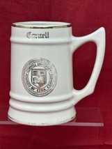 VTG Cornell University WC Bunting Large Mug Stein Cup in Off White &amp; Gold Trim - £19.83 GBP