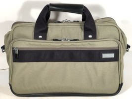 Briggs And Riley Travelware Messenger Laptop Bag Green Canvas No Shoulde... - £62.14 GBP