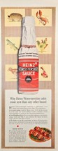 Heinz Worcestershire Sauce Shish Kebabs - 1964 Vintage Print Ad - £6.52 GBP