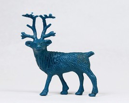 MPC Caribou Blue Figure Vintage 1960s Wild Animals Series Reindeer Toys - £7.61 GBP