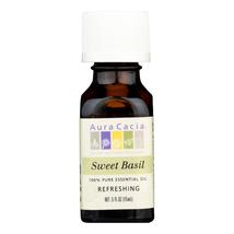 Aura Cacia - Pure Essential Oil Sweet Basil - 0.5 fl oz - £18.42 GBP