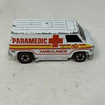 1974Super Van Mattel Hot Wheels Redline White Paramedic Ambulance Chevy - £21.31 GBP