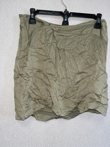 MSRP $60 Free People Night Dreamer Twisted Mini Skirt Army Green Size 12 NWOT - £13.81 GBP